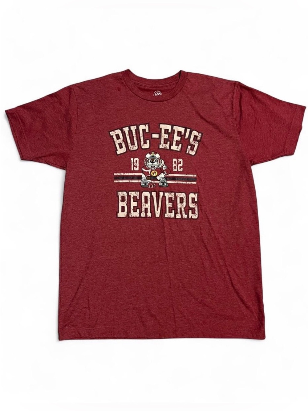 Buc-ee's Maroon Beavers Graphic Short Sleeve Tee Men’s L
